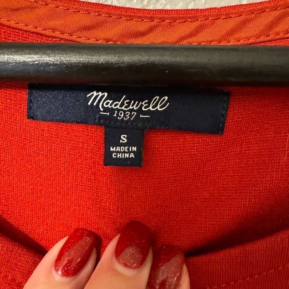 Madewell Screenplay Ponte Dress Burnt Orange Small - Picture 4 of 8
